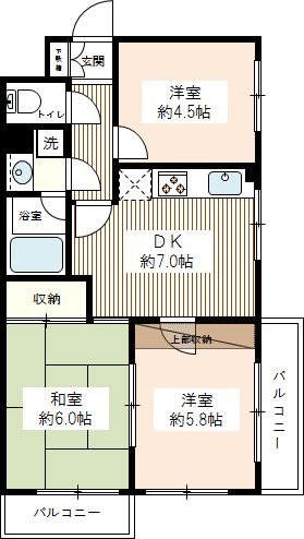 クリオ上大岡伍番館 0203号室 間取り