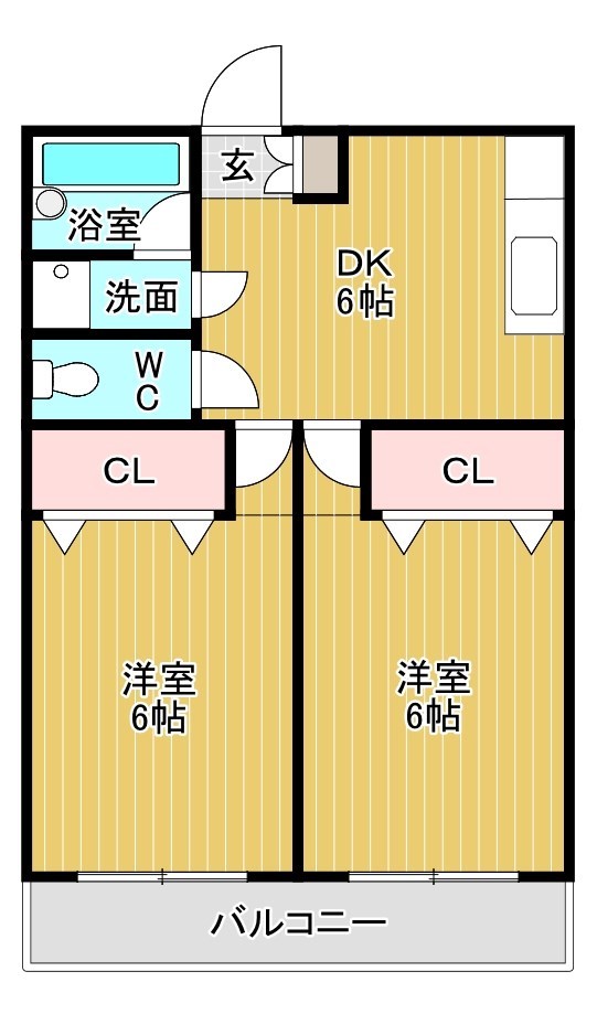 パークスクエア松島 101号室 間取り