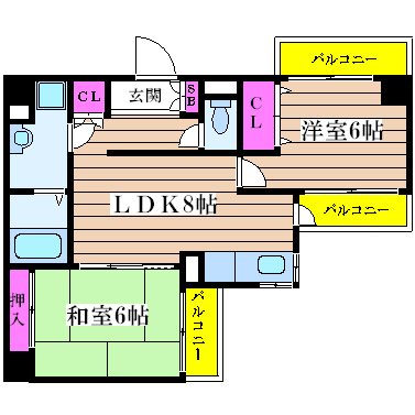 大阪府大阪市西区南堀江４丁目 間取り