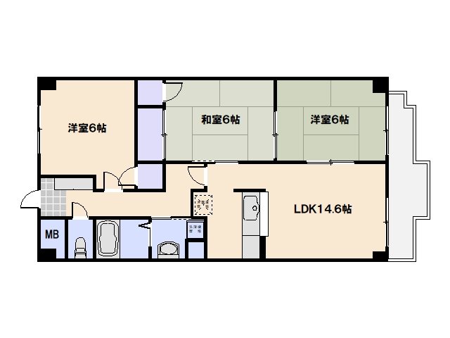 クレスト木屋 間取り