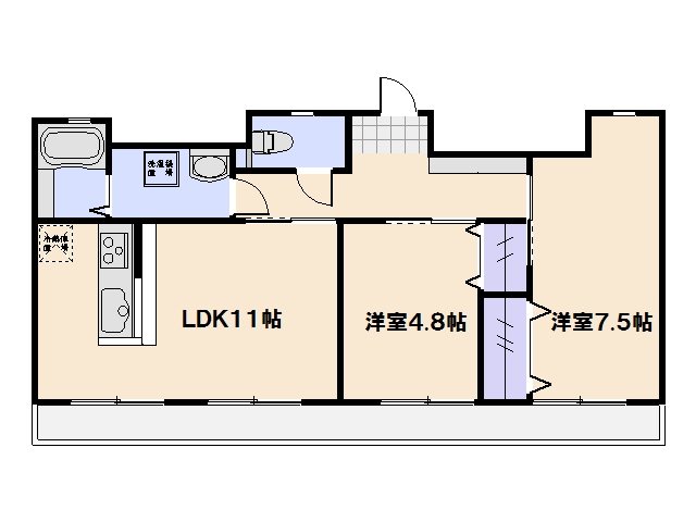 C.C.COURT五日市駅前 501号室 間取り