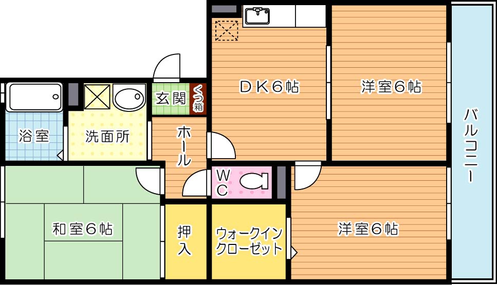 パストラル京良城 間取り