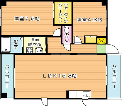 グランフォーレ 601号室 間取り