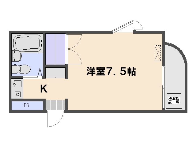 ウエストコート 401号室 間取り