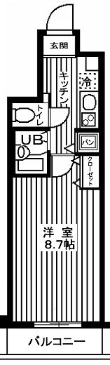 ヴィータローザ東雪谷 0204号室 間取り