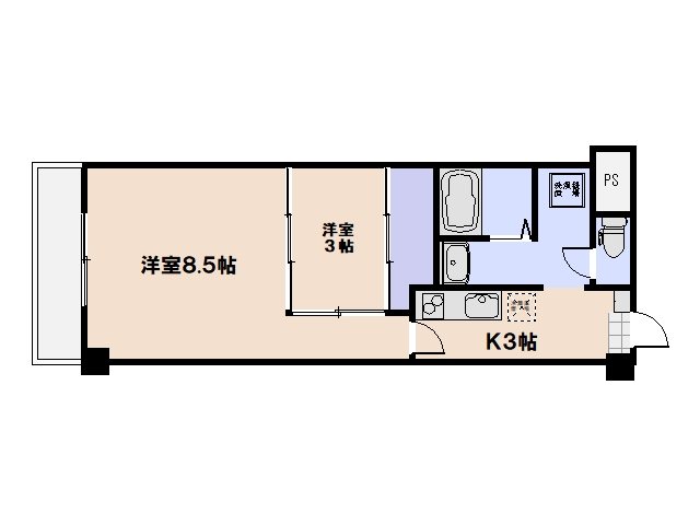 クレアテラ五日市 203号室 間取り