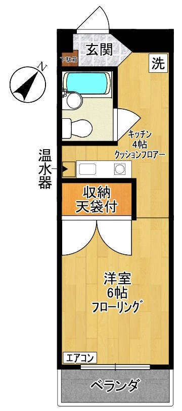 ヤマザキマンション 306号室 間取り