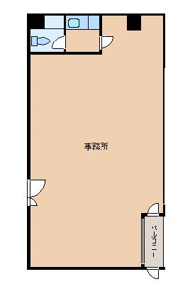 東和パークビル西館 402号室 間取り