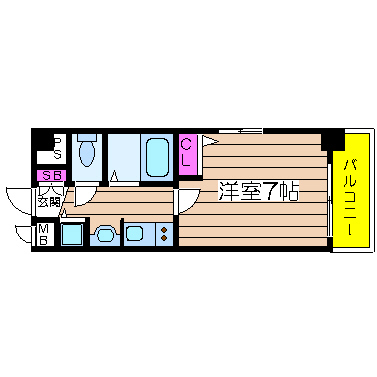 大阪府大阪市中央区博労町３丁目 間取り