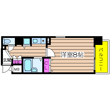 大阪府大阪市西区南堀江２丁目 間取り