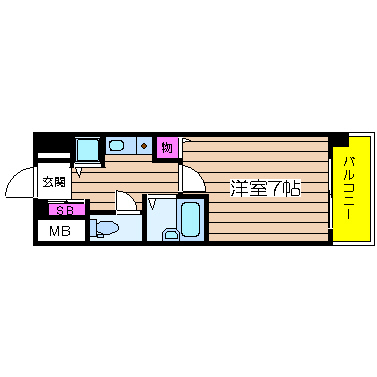 ユニーブル靭公園 間取り