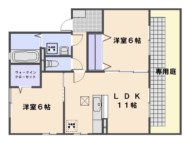 カサ　グランデ 103号室 間取り
