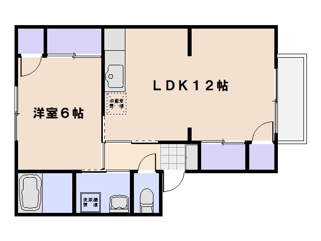 リバーサイドコーポB棟 間取り