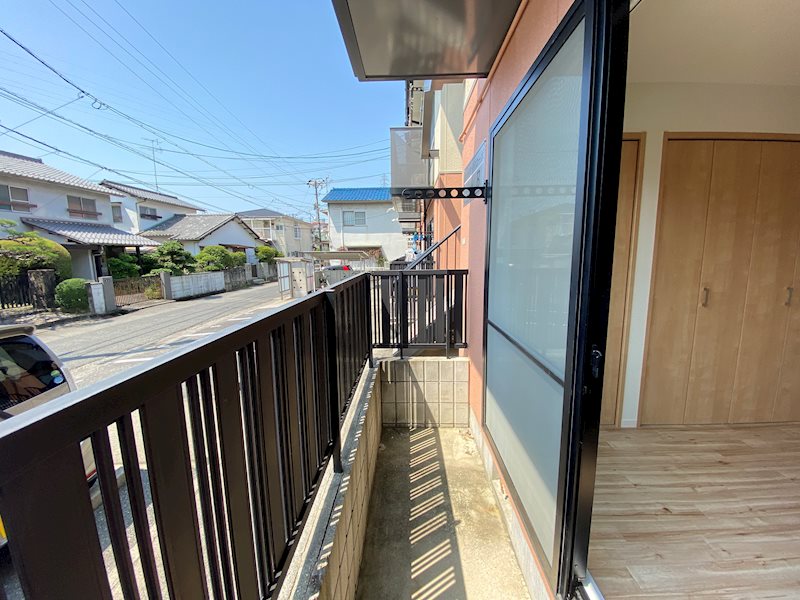 リバーサイドコーポB棟 ベランダ
