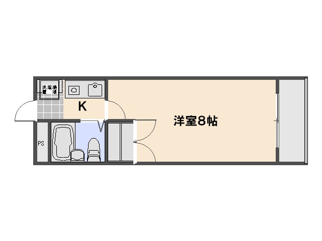 ZAKIウイング楽々園 301号室 間取り
