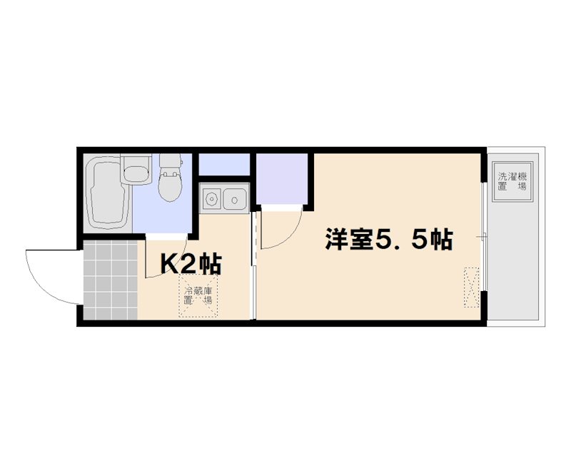 三宅館 307号室 間取り