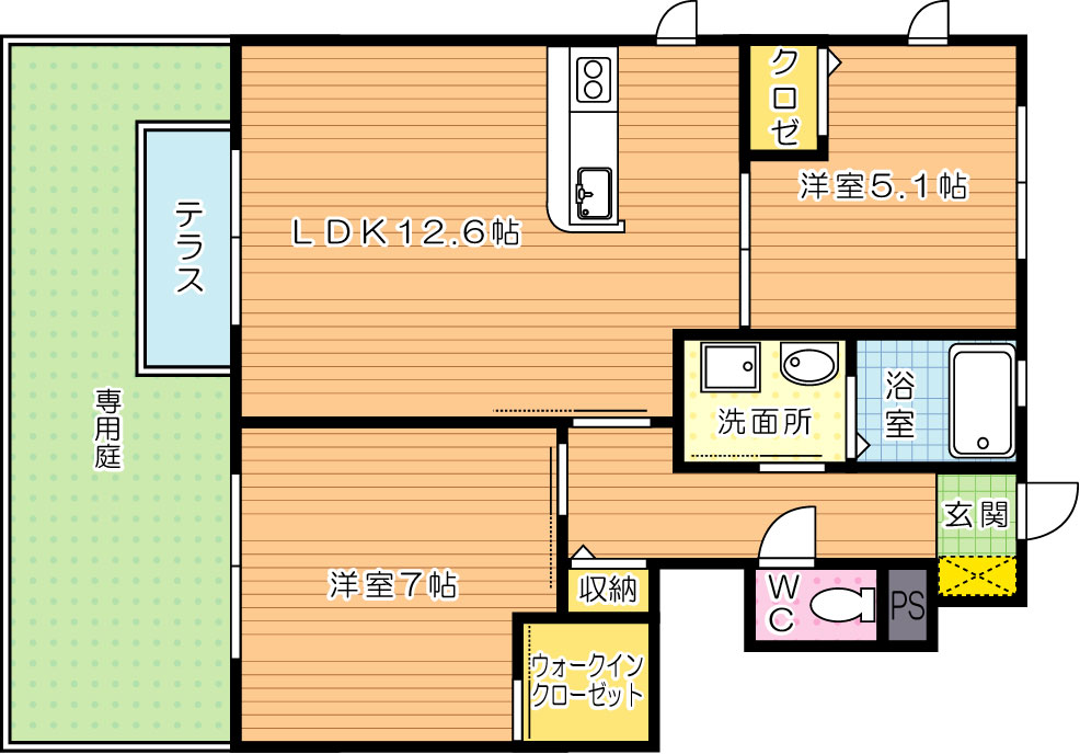 ＭＡＳＴ高峰町 101号室 間取り