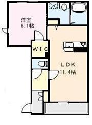 CreerⅠ 101号室 間取り