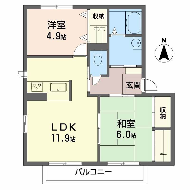 シャーメゾン植田 間取り