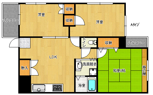 大阪府大阪市住之江区西住之江２丁目 間取り