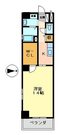 愛知県名古屋市中区新栄１丁目 間取り