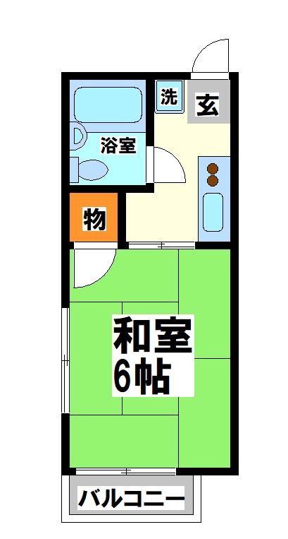 白梅荘B 間取り