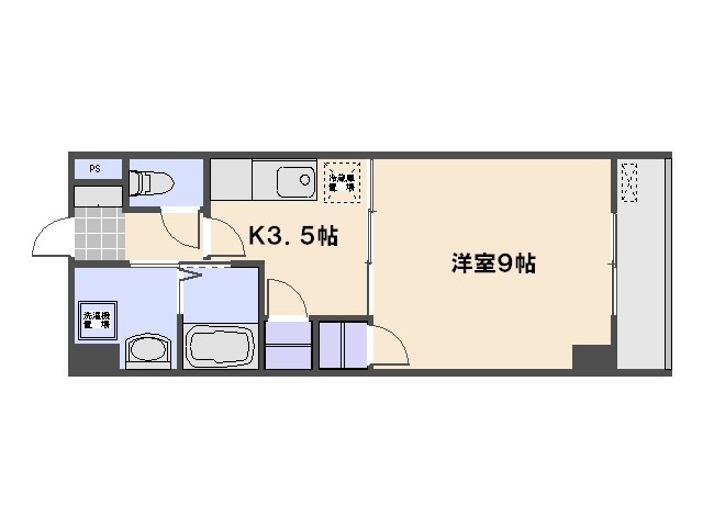 クロスデータビル73 302号室 間取り