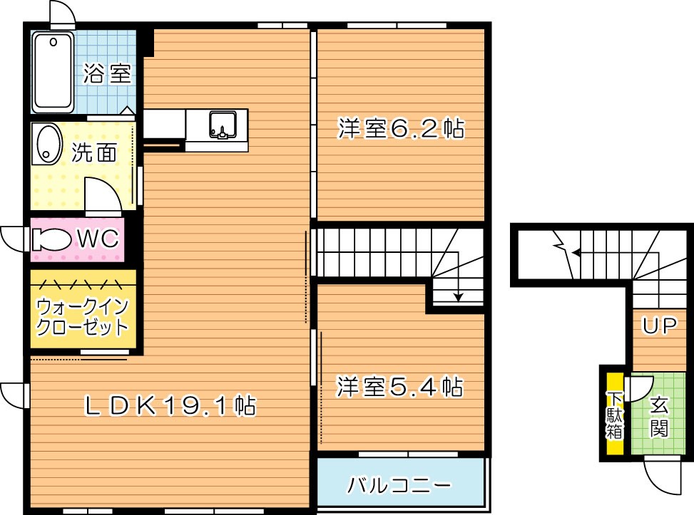 三洋タウン馬場山　Ｃ棟 間取り