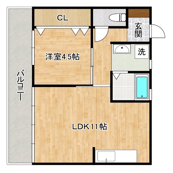 平和ビル 404号室 間取り