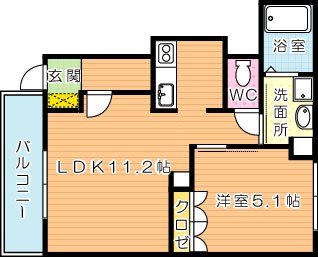 ヴィラージュ新木屋瀬 間取り図