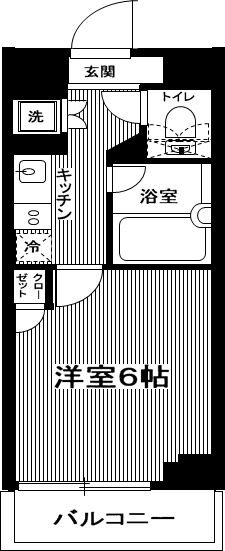 ルーブル都立家政参番館 0102号室 間取り