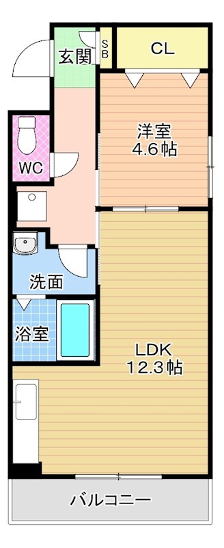 ラ・ポール中井 間取り図