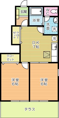 ソレアードヴィラ 101号室 間取り