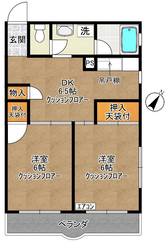 菅マンション 302号室 間取り