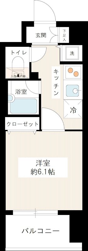 グランヴァンアクアヴェル亀戸 1202号室 間取り