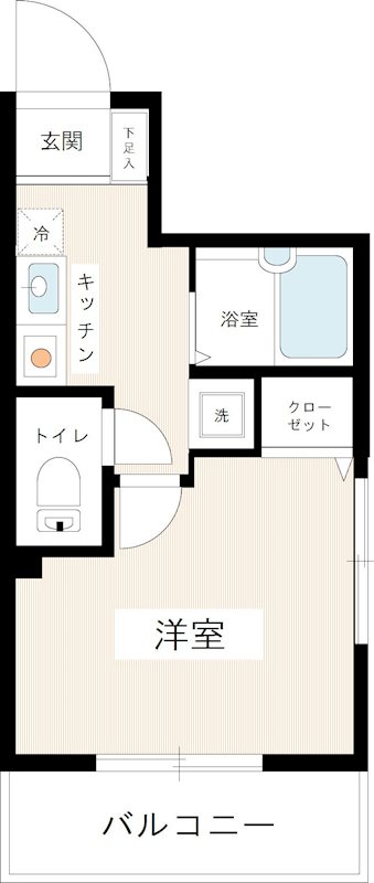 ヴェルト武蔵野 0206号室 間取り
