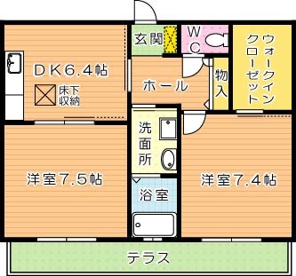 シャーメゾンかきつばた 間取り