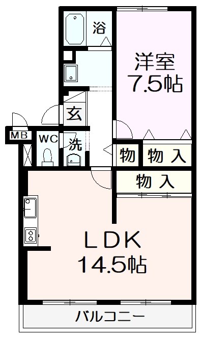 プランドール２１ 間取り