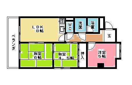 愛知県名古屋市北区中切町４丁目 間取り