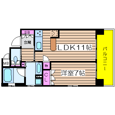 リーガル四ツ橋立売堀 間取り