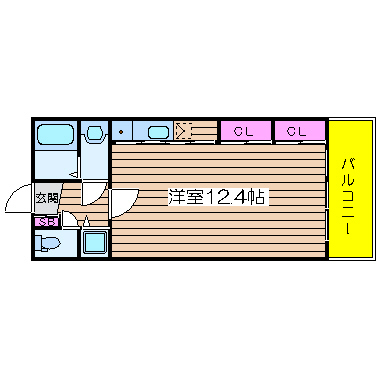 フォレステージュ靭公園 間取り