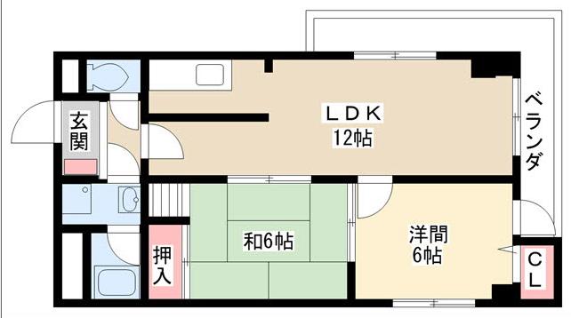 愛知県名古屋市北区城見通２丁目 間取り