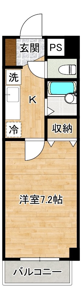 ソレーユ戸畑 301号室 間取り