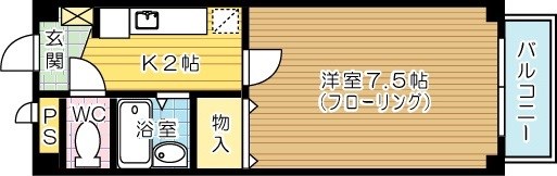 ソレーユ戸畑 301号室 間取り