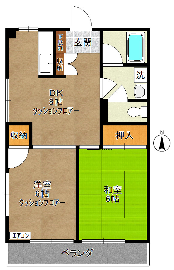 マンションセラヴィ 301号室 間取り