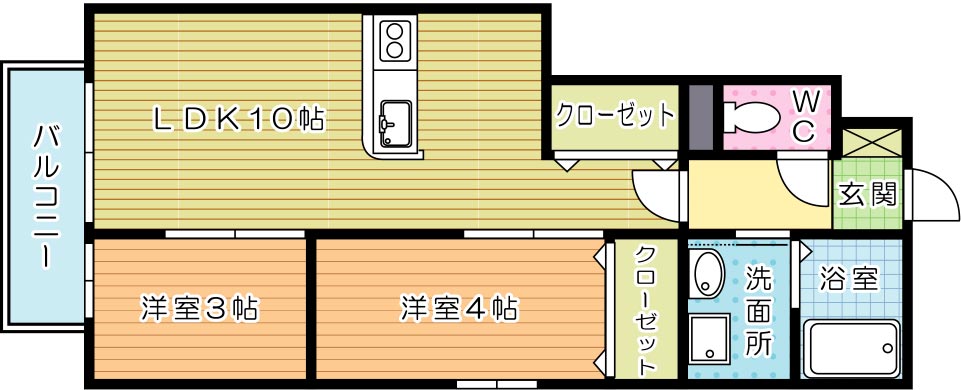 ルミエールB 間取り図