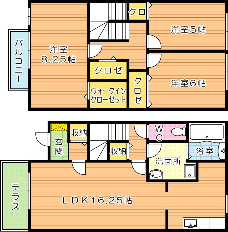 フレンドリースクエア鉄王1号地 間取り図