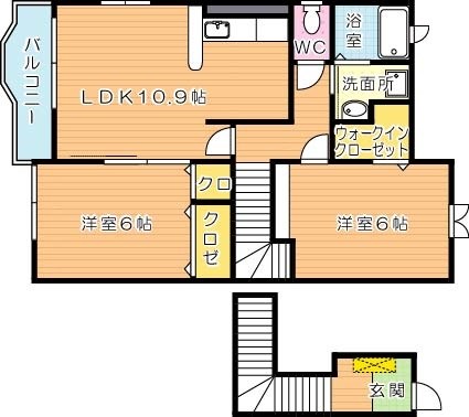 パエーゼ　  201号室 間取り