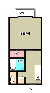 コーポグレージュ（１階） 間取り