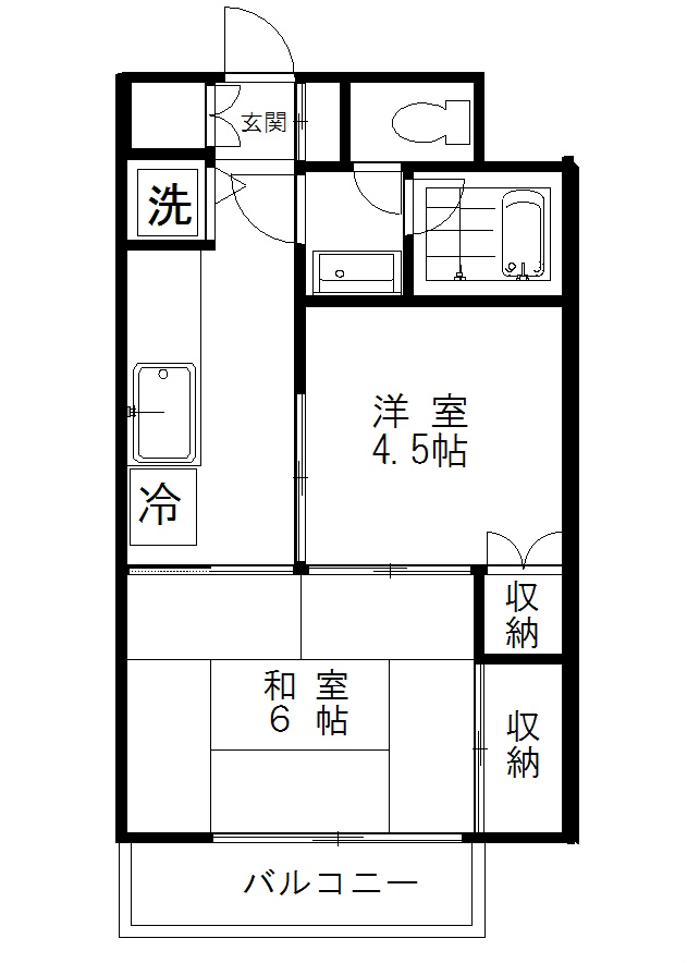 板谷パークハイツ 503号室 間取り